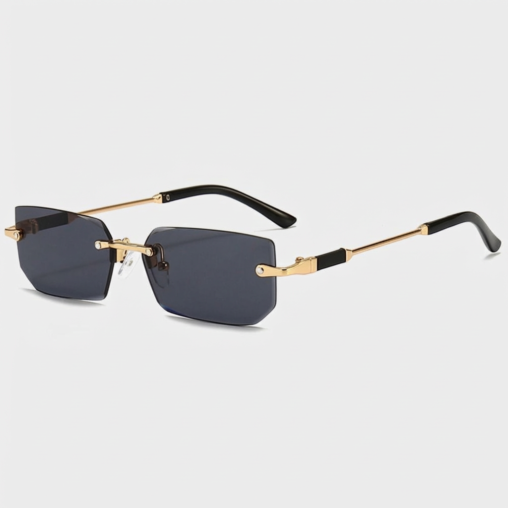 Lunettes Sans Monture Verres Teintés Profil Fin pour Homme