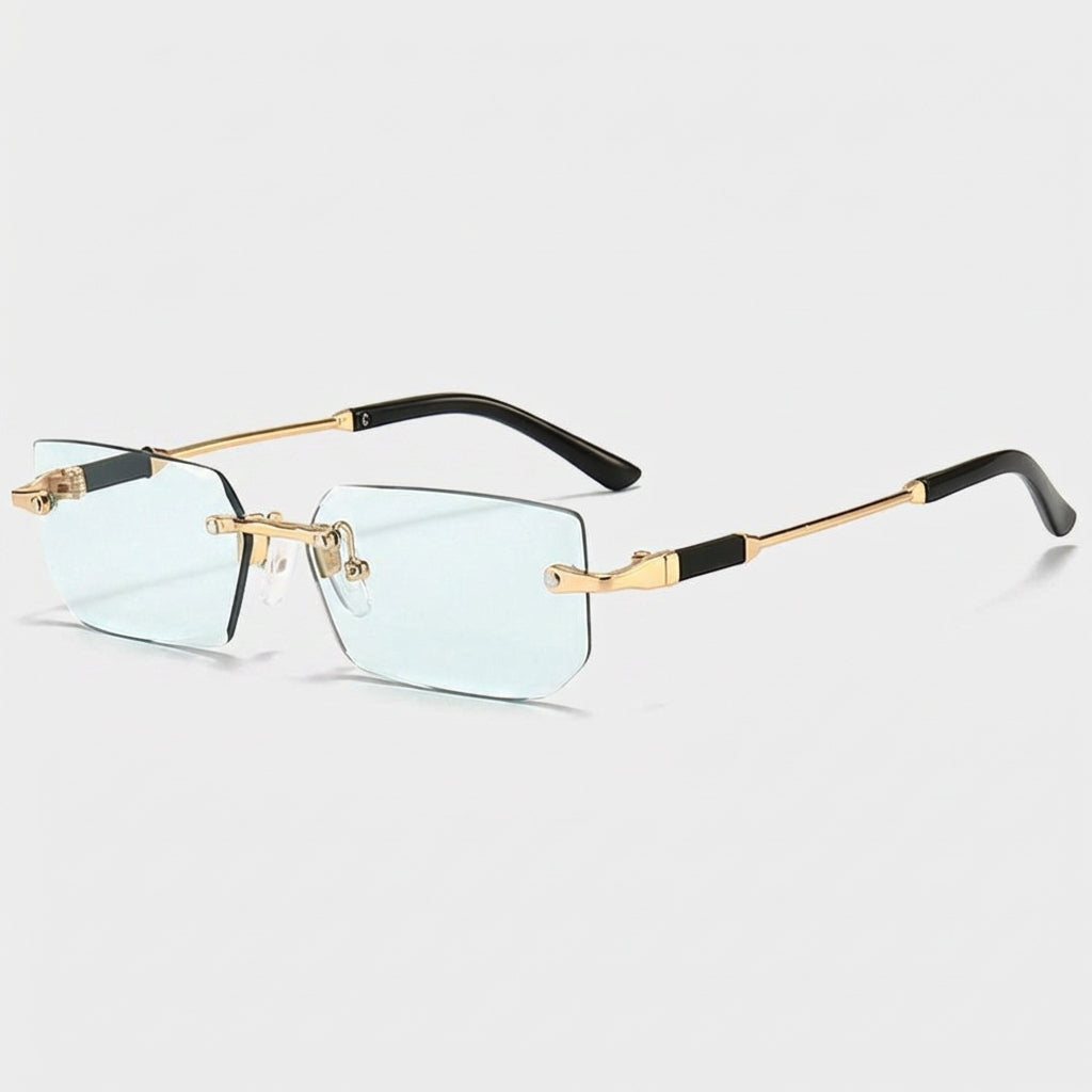 Lunettes Sans Monture Verres Teintés Profil Fin pour Homme
