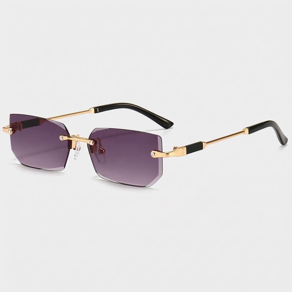 Lunettes Sans Monture Verres Teintés Profil Fin pour Homme