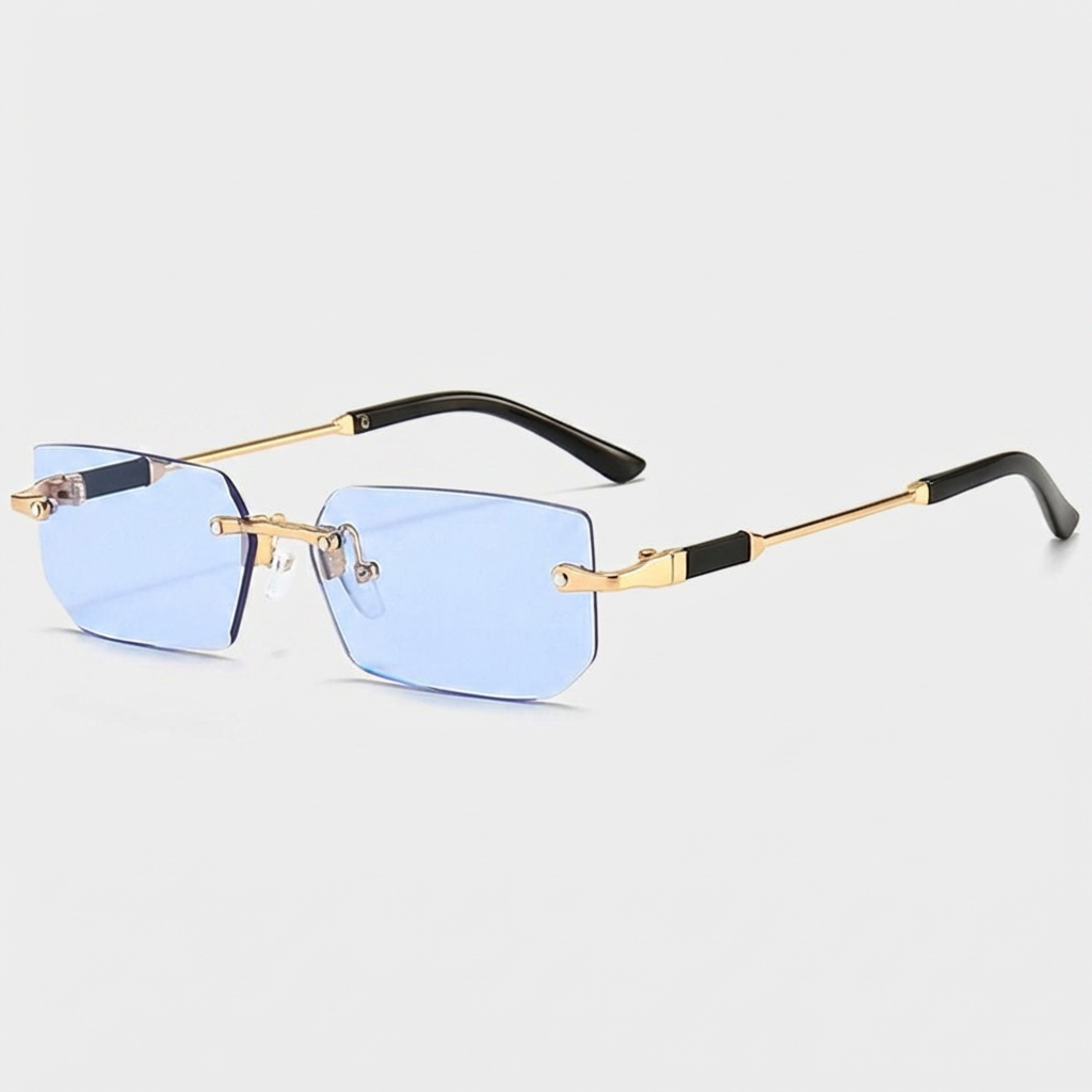 Lunettes Sans Monture Verres Teintés Profil Fin pour Homme