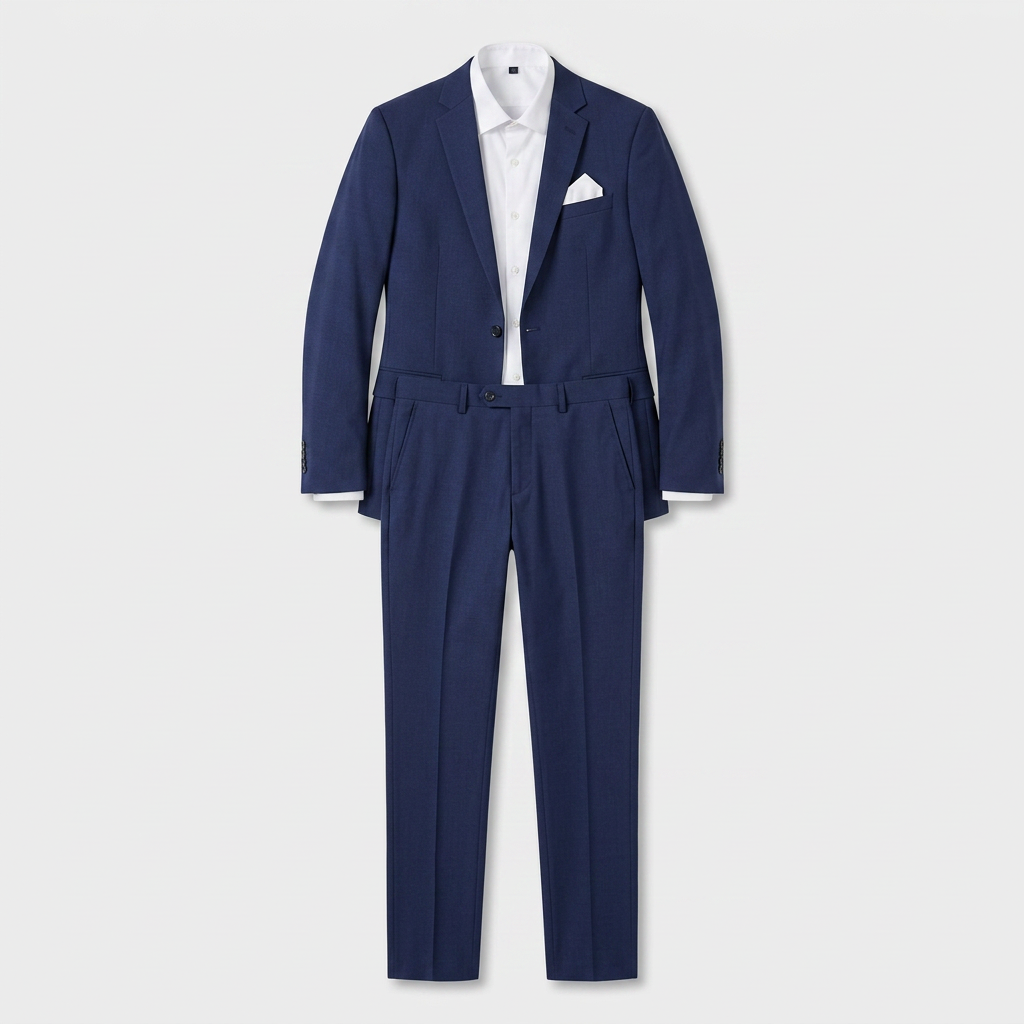 Ensemble Tailleur Blazer Croisé Pantalon Slim pour Homme