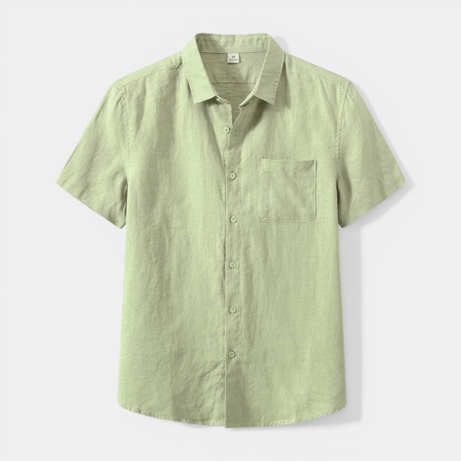 Chemise Boutonnée Tissu Léger Coupe Droite pour Homme