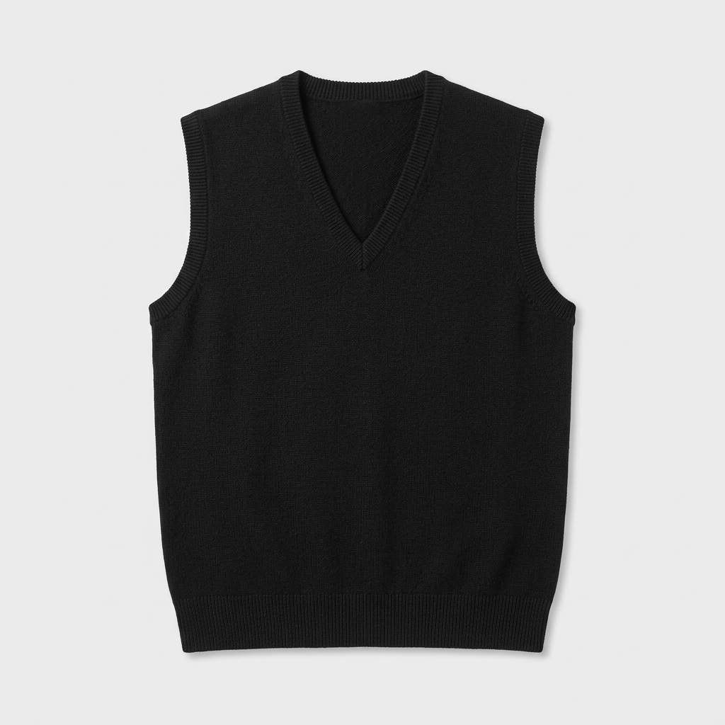 Men's Fine Knit Sleeveless Jumper