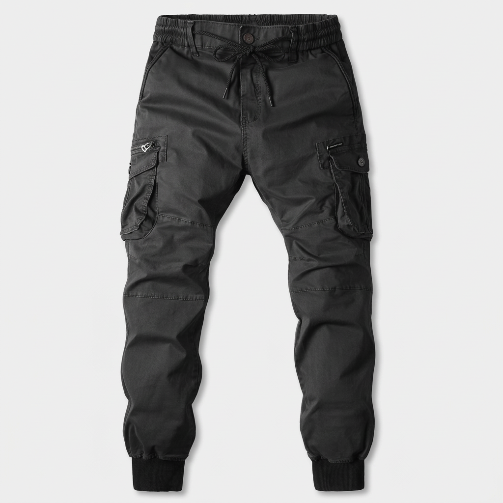 Pantalon Jogger Cargo Taille Élastiquée pour Homme