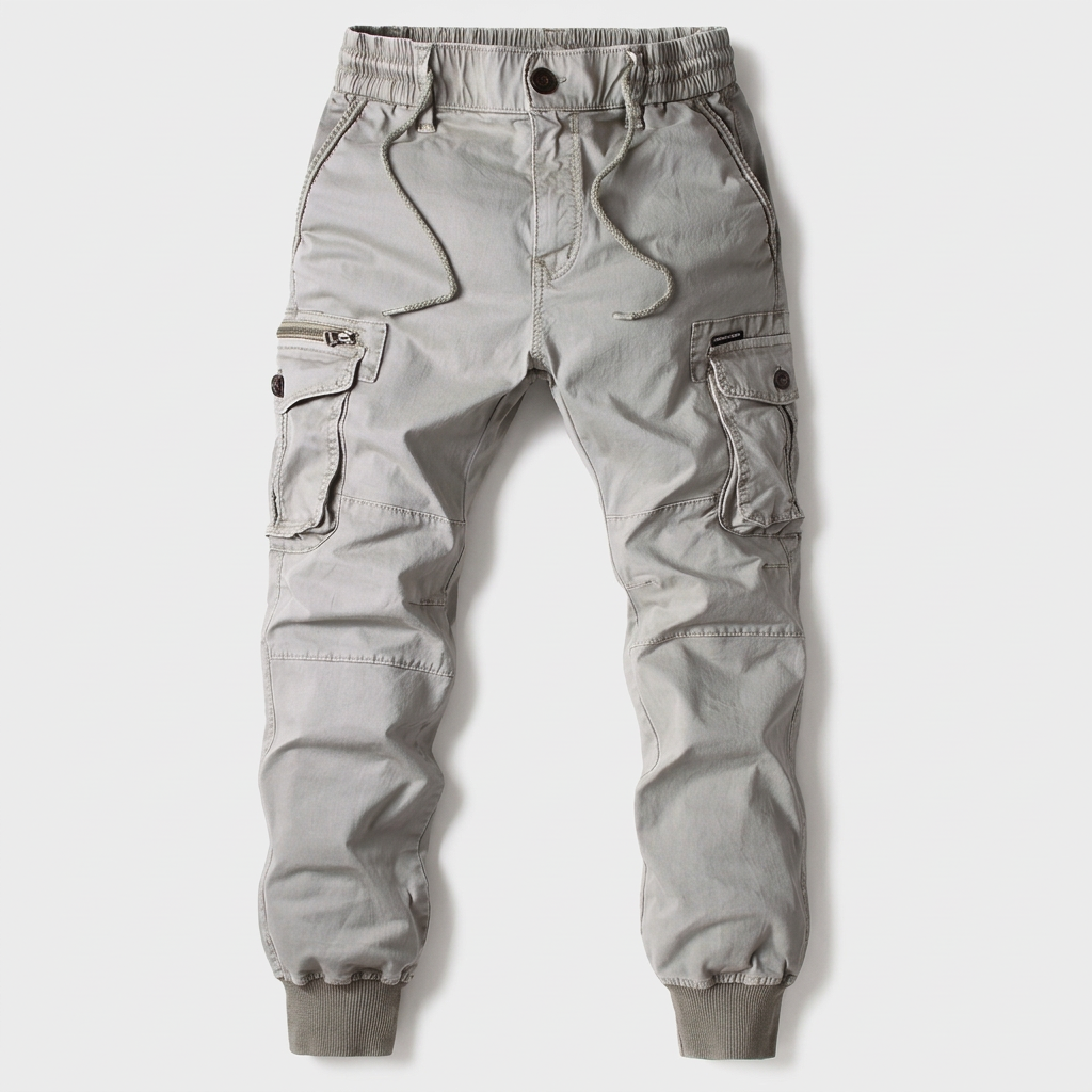 Pantalon Jogger Cargo Taille Élastiquée pour Homme