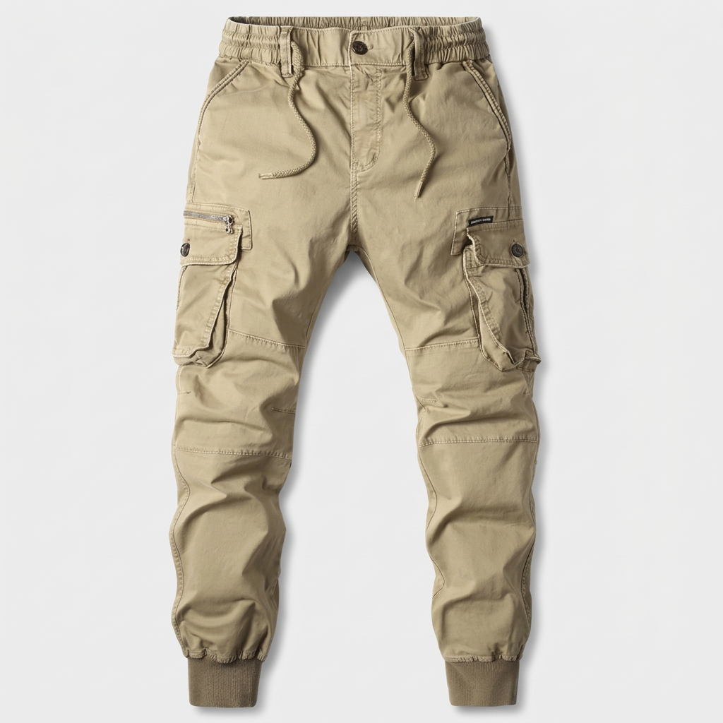 Pantalon Jogger Cargo Taille Élastiquée pour Homme