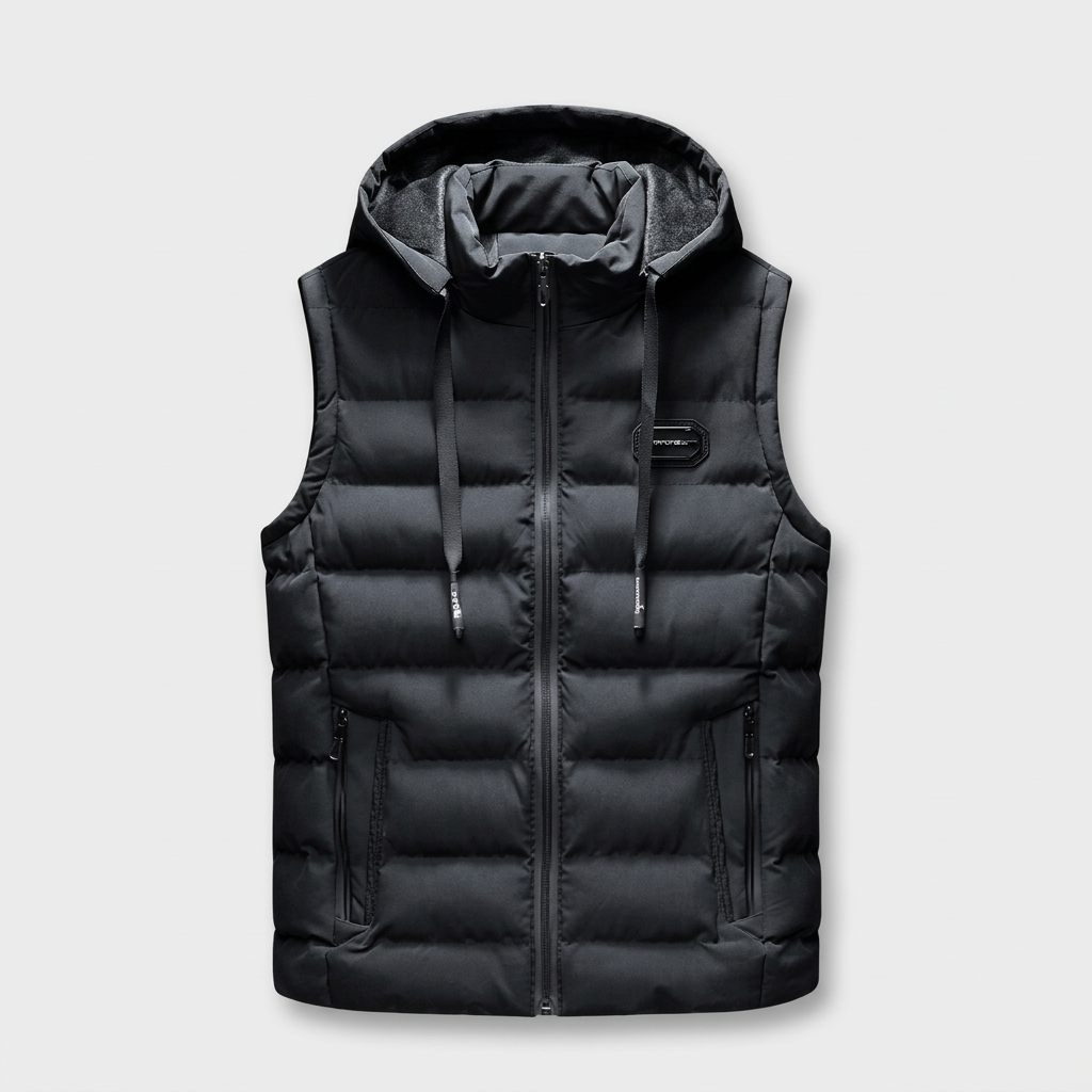 Gilet Matelassé Isolant Sans Manches Coupe Légère pour Homme