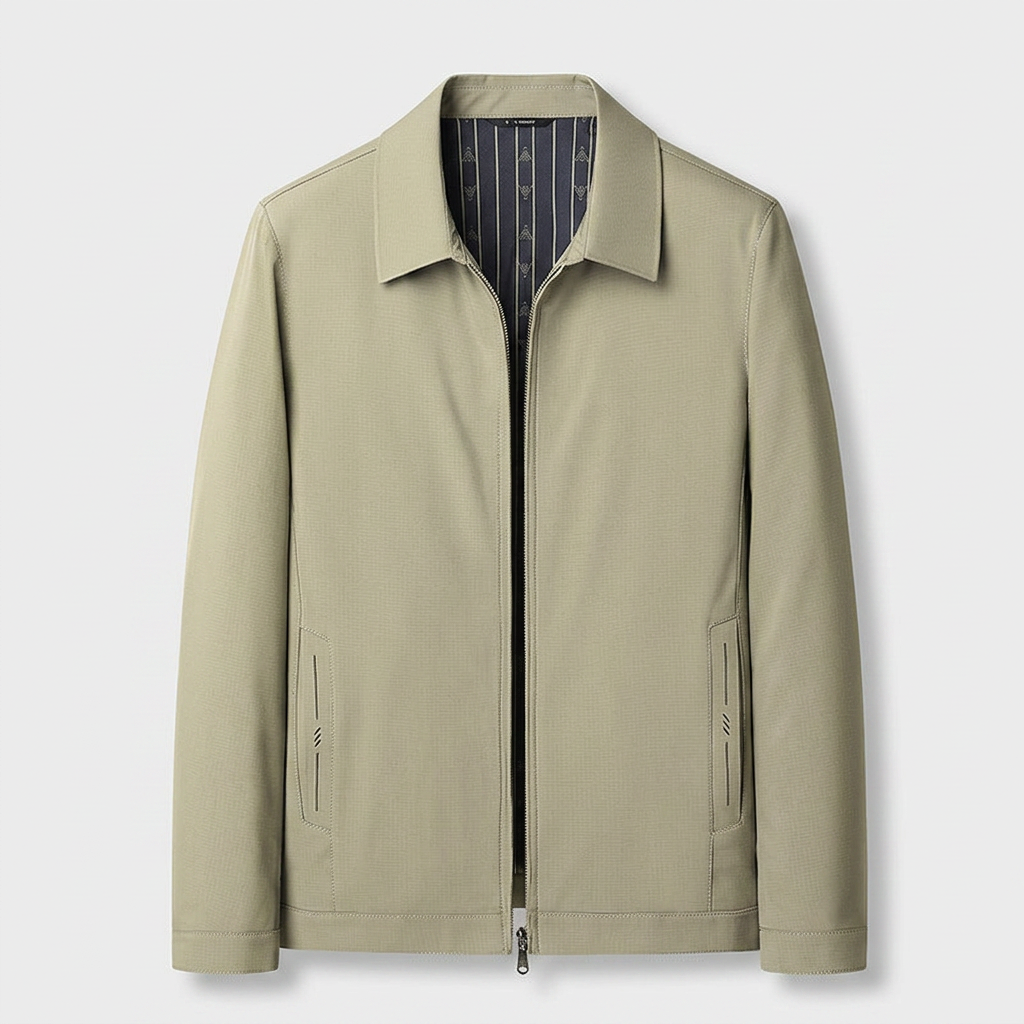 Veste Casual Col Revers Coupe Ample Respirante pour Homme