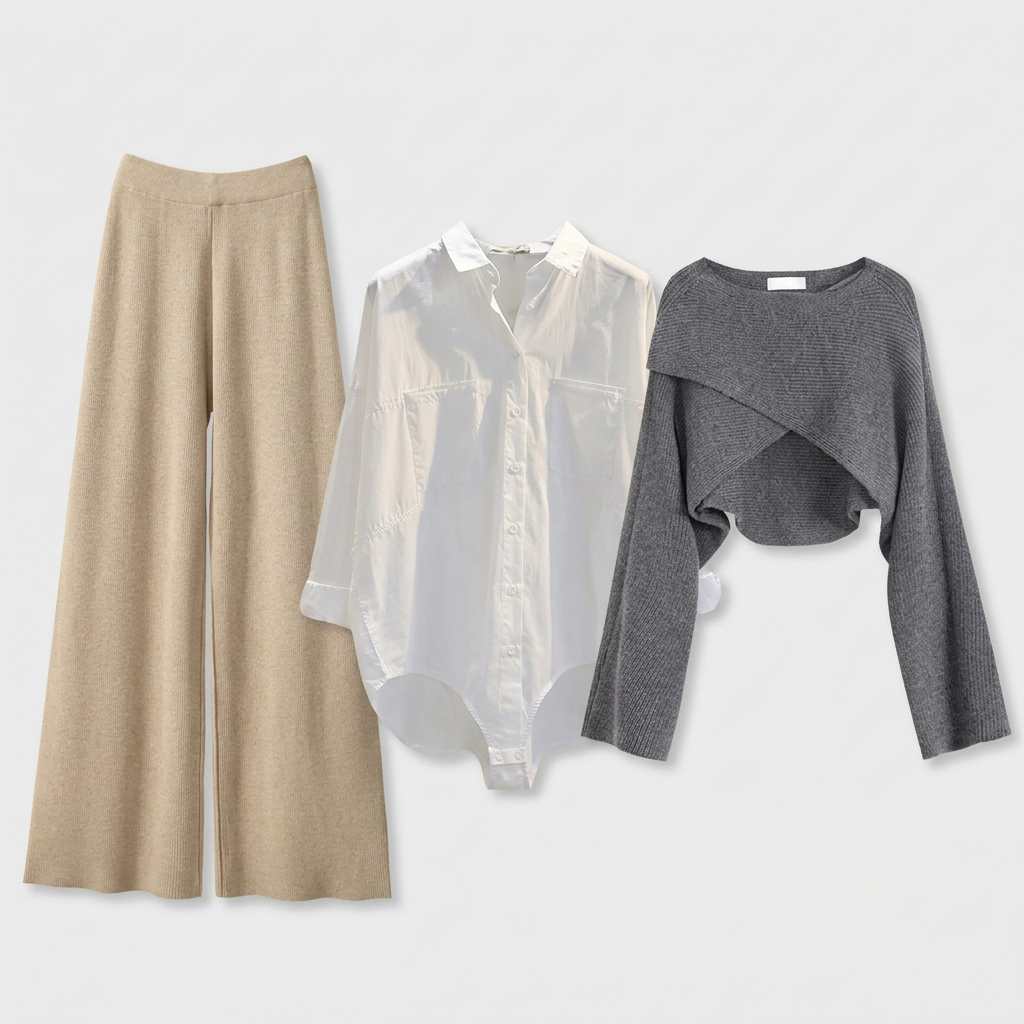 Ensemble Trois Pièces Confort Jersey Fluide pour Femme