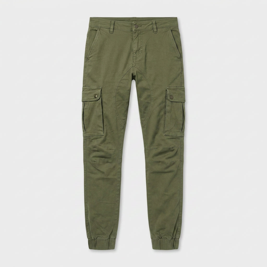 Pantalon Cargo Coton Décontracté Multi-Poches pour Homme