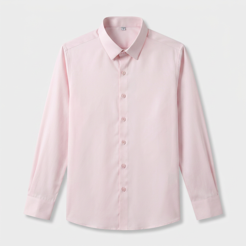 Chemise Infroissable Manches Longues Coupe Décontractée pour Homme
