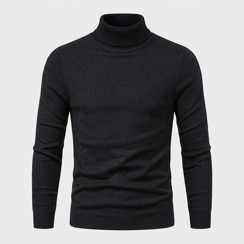 Pull Maille Épaisse Col Montant pour Homme