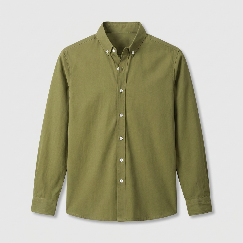 Chemise Classique Manches Longues Col Structuré pour Homme