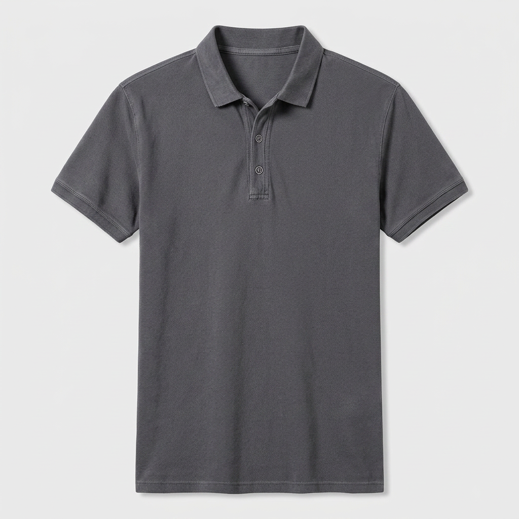Polo Slim Patte Boutonnée Col Classique pour Homme