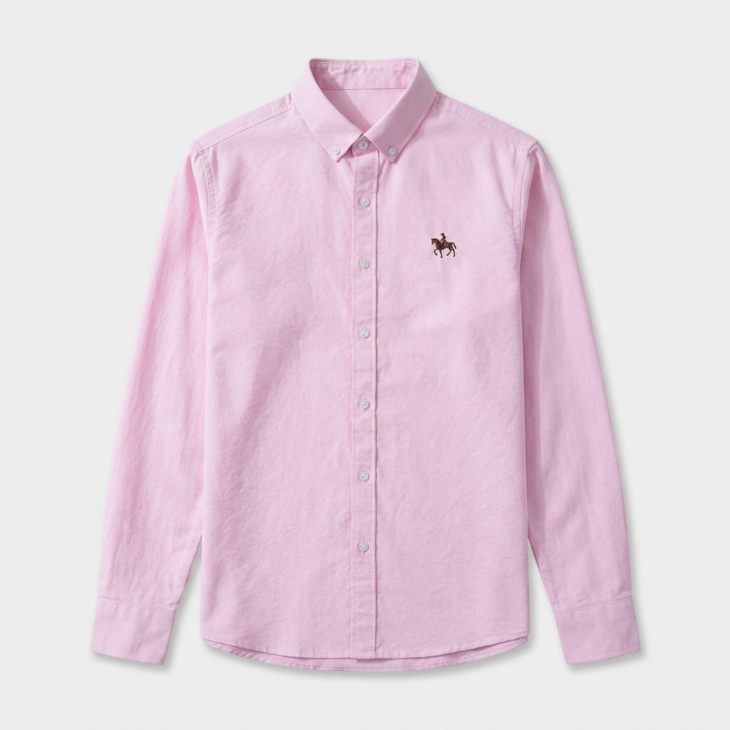 Chemise Carreaux Manches Longues Col Boutonné pour Homme