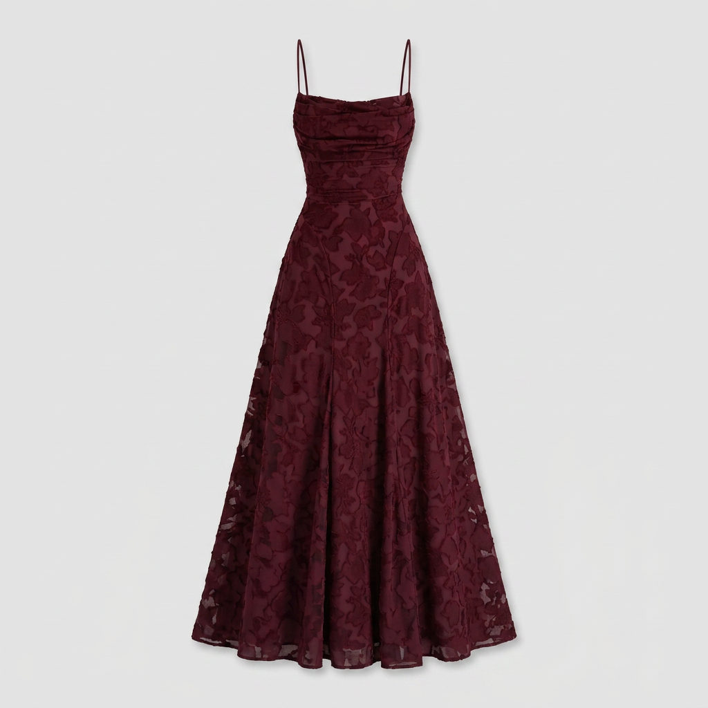 Robe Maxi Bretelles Fines Coupe Décontractée pour Femme