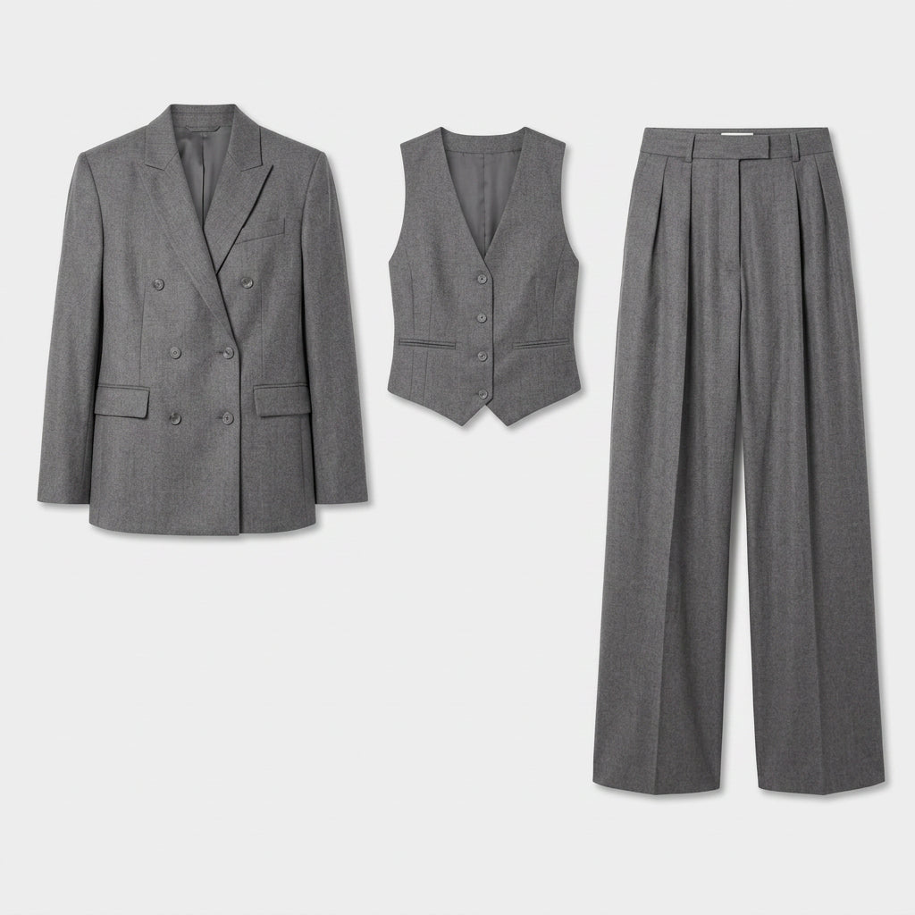 Ensemble Trois Pièces Coupe Coordonnée pour Femme
