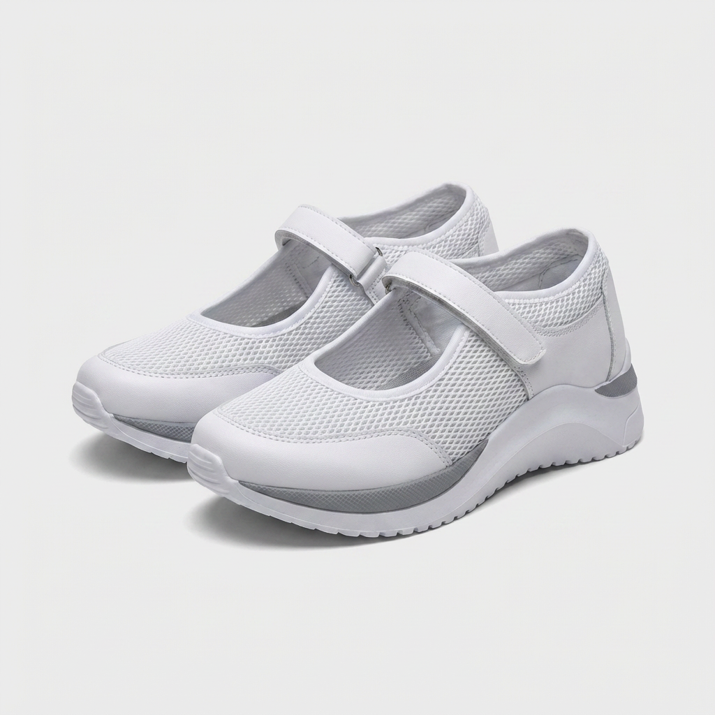 Sneakers Légères Semelle Crantée Coupe Classique pour Femme