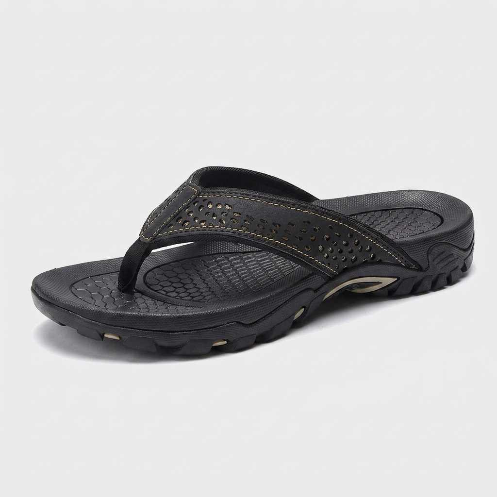Sandales Sport Cuir Semelle Athlétique pour Homme