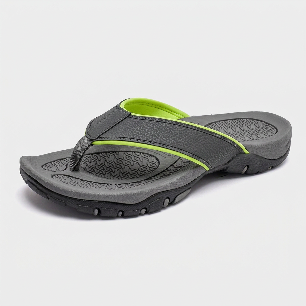 Sandales Sport Cuir Semelle Athlétique pour Homme