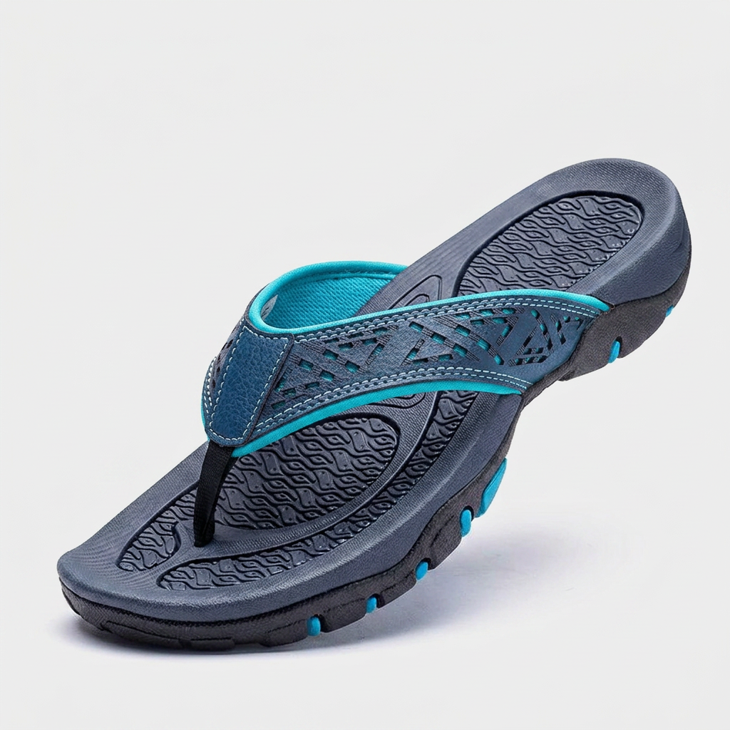 Sandales Sport Cuir Semelle Athlétique pour Homme