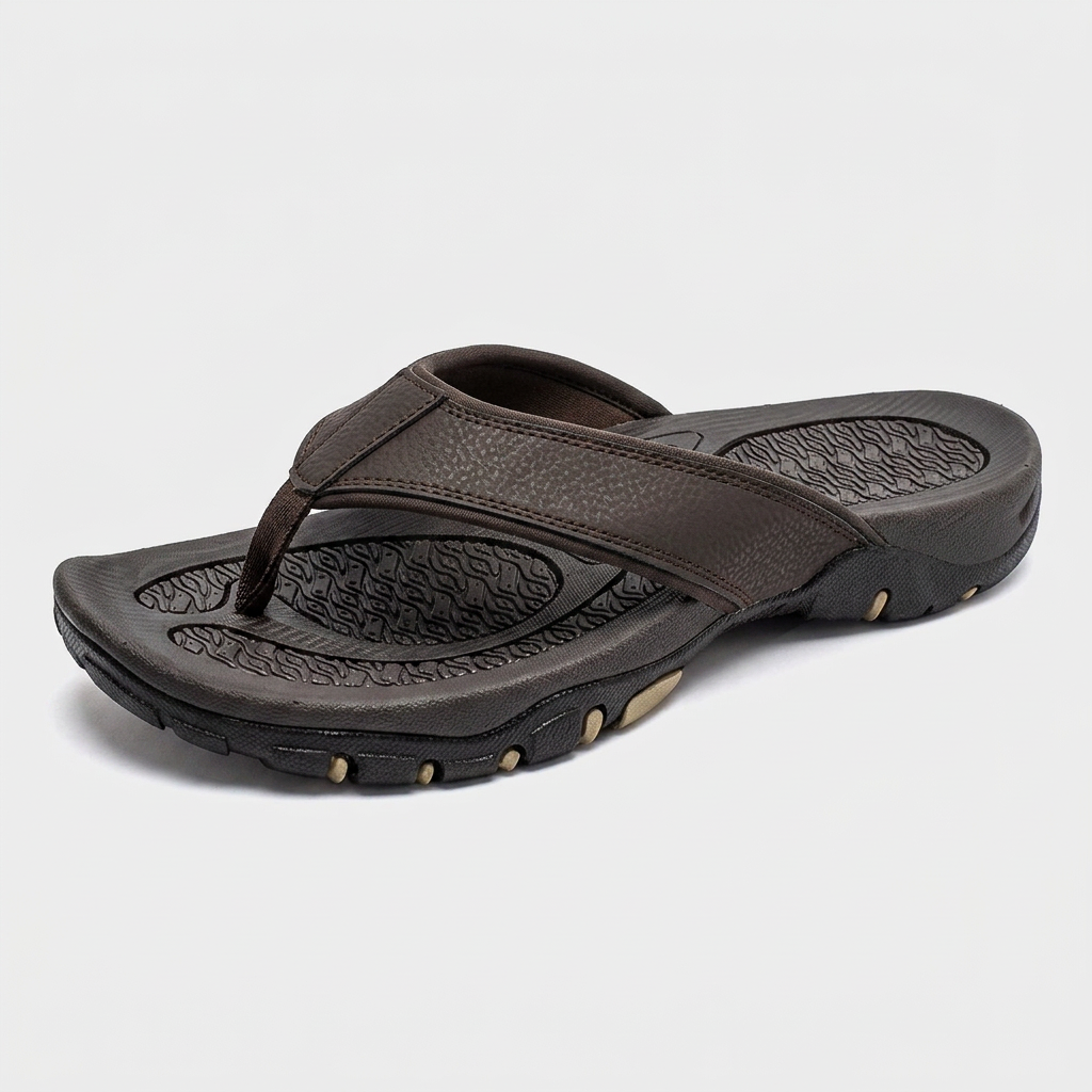 Sandales Sport Cuir Semelle Athlétique pour Homme