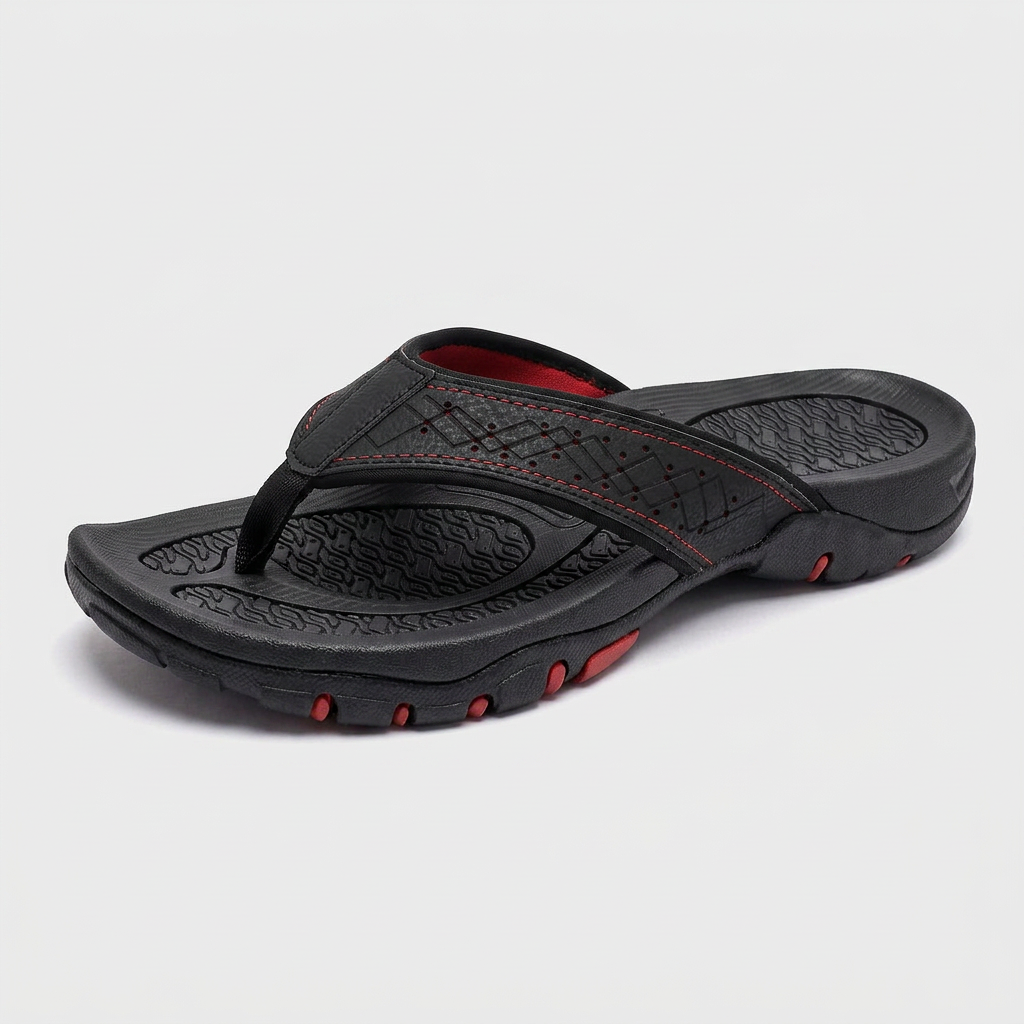 Sandales Sport Cuir Semelle Athlétique pour Homme