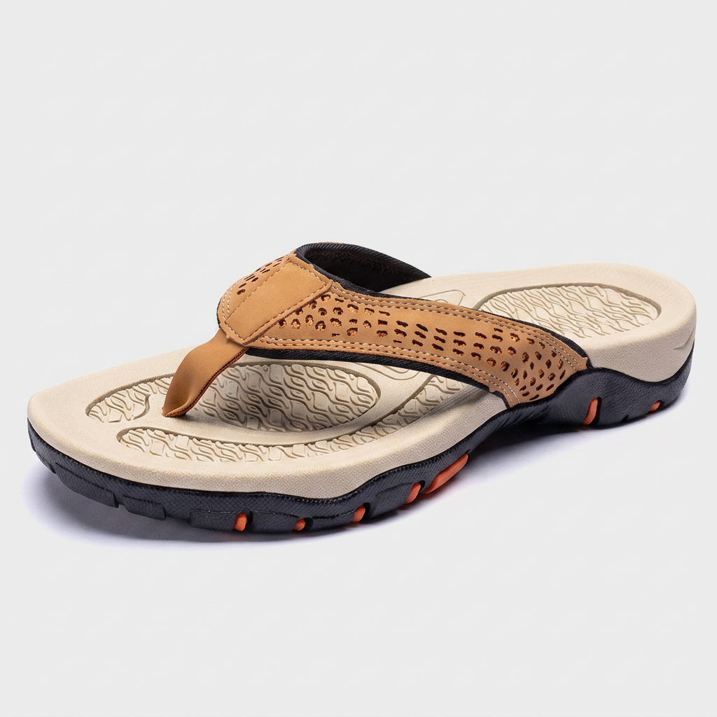 Sandales Sport Cuir Semelle Athlétique pour Homme