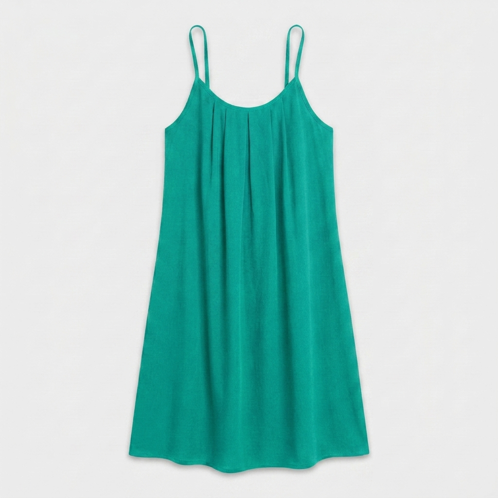 Robe Courte Lin Bretelles Fines Dos Nu Lacet Pour Femme