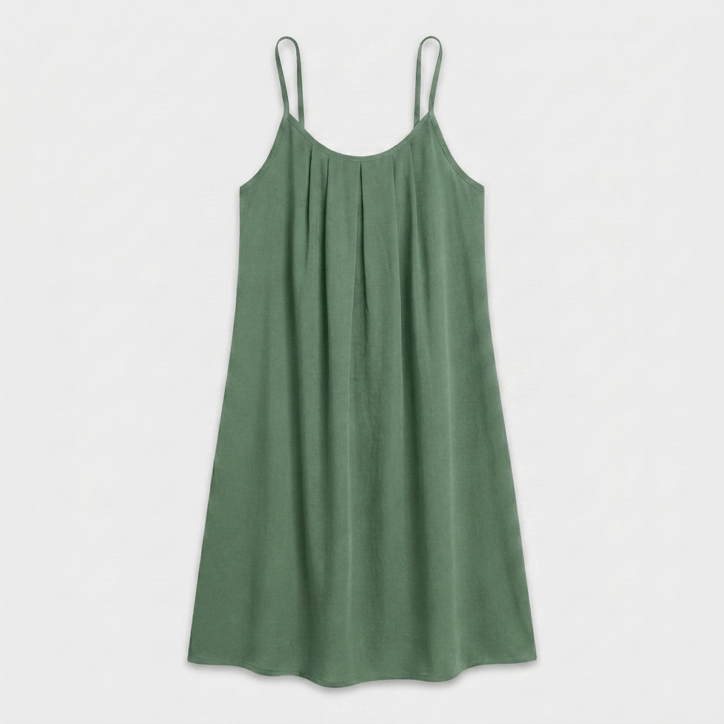 Robe Courte Lin Bretelles Fines Dos Nu Lacet Pour Femme