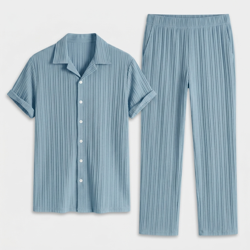 Ensemble Chemise et Pantalon Côtelé pour Homme
