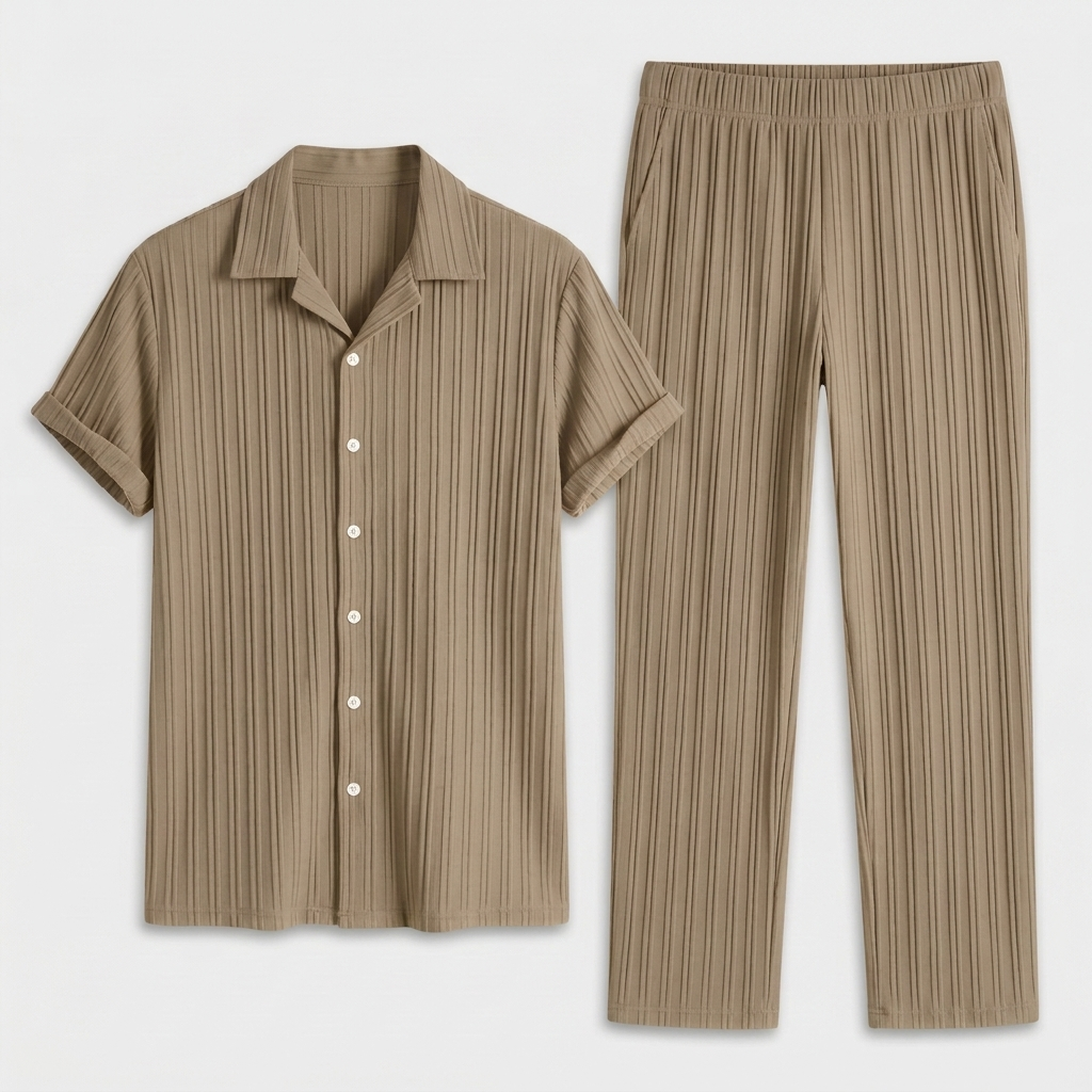 Ensemble Chemise et Pantalon Côtelé pour Homme