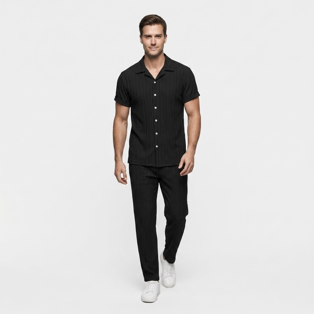 Ensemble Chemise et Pantalon Côtelé pour Homme