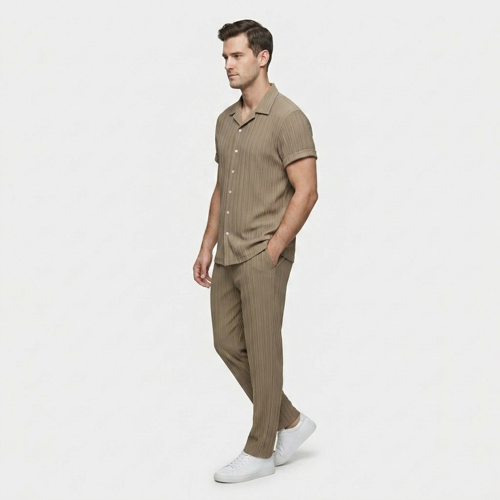 Ensemble Chemise et Pantalon Côtelé pour Homme
