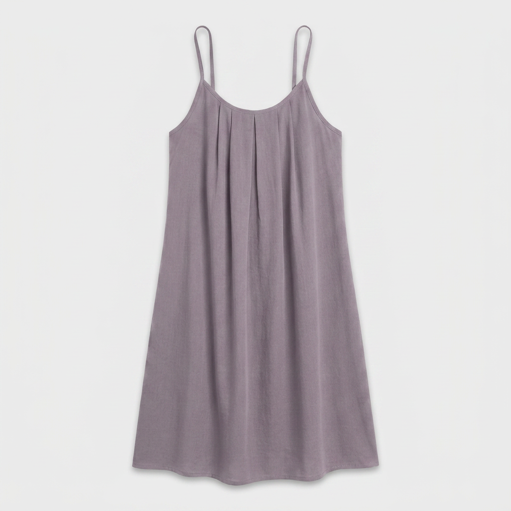 Robe Courte Lin Bretelles Fines Dos Nu Lacet Pour Femme