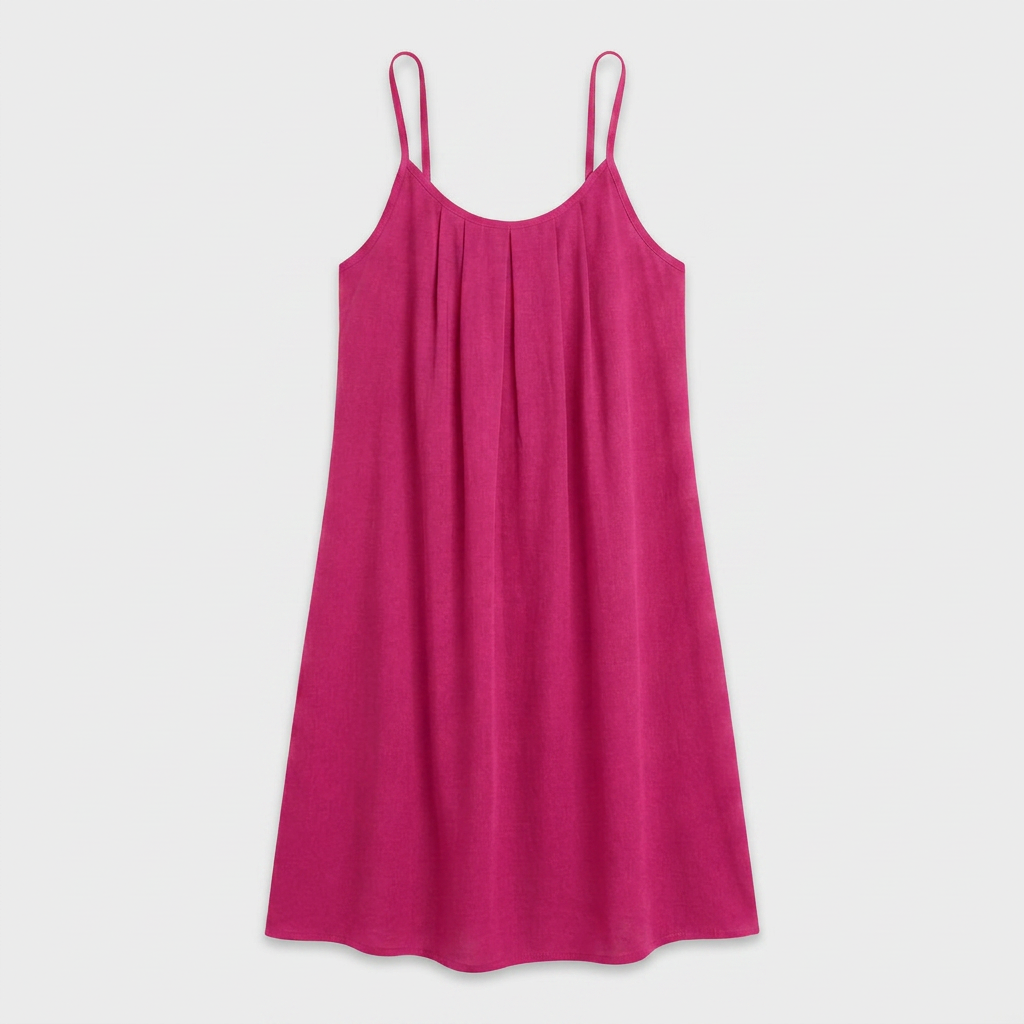Robe Courte Lin Bretelles Fines Dos Nu Lacet Pour Femme