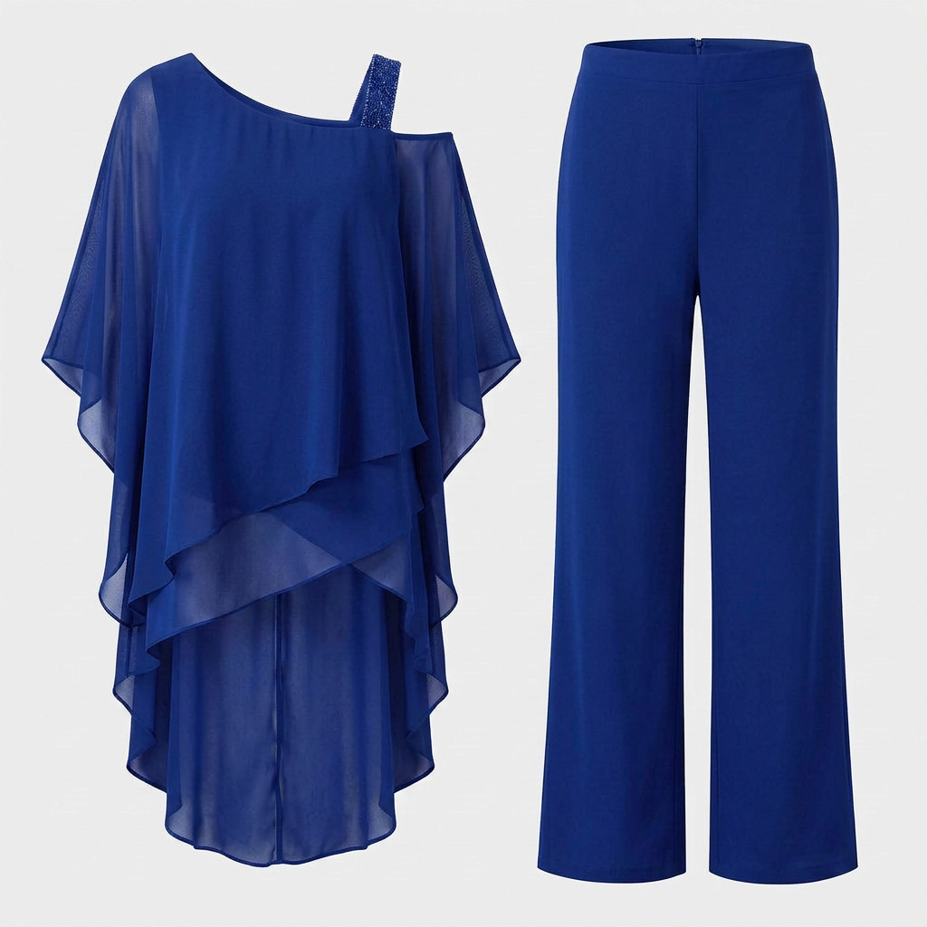 Ensemble Deux Pièces Coupe Coordonnée Pour Femme