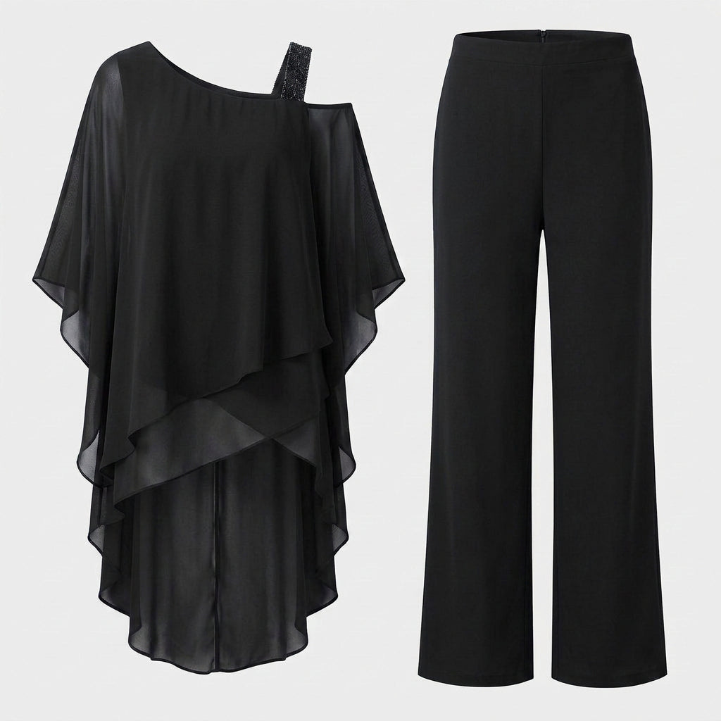 Ensemble Deux Pièces Coupe Coordonnée Pour Femme