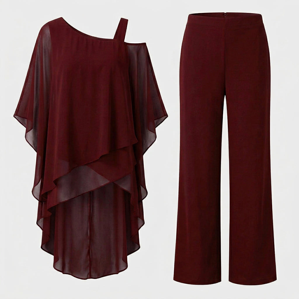 Ensemble Deux Pièces Coupe Coordonnée Pour Femme