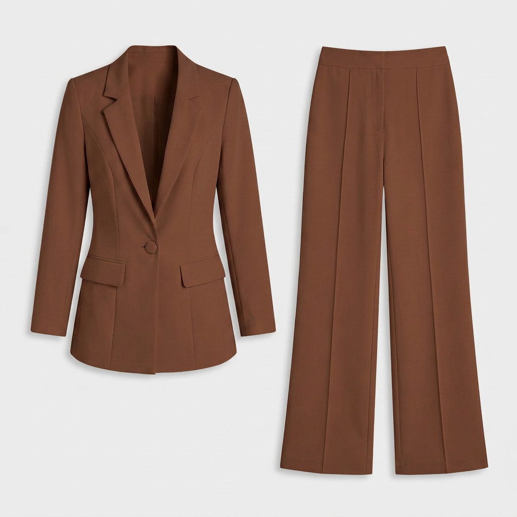 Ensemble Coordonné Coupe Décontractée Chic Pour Femme