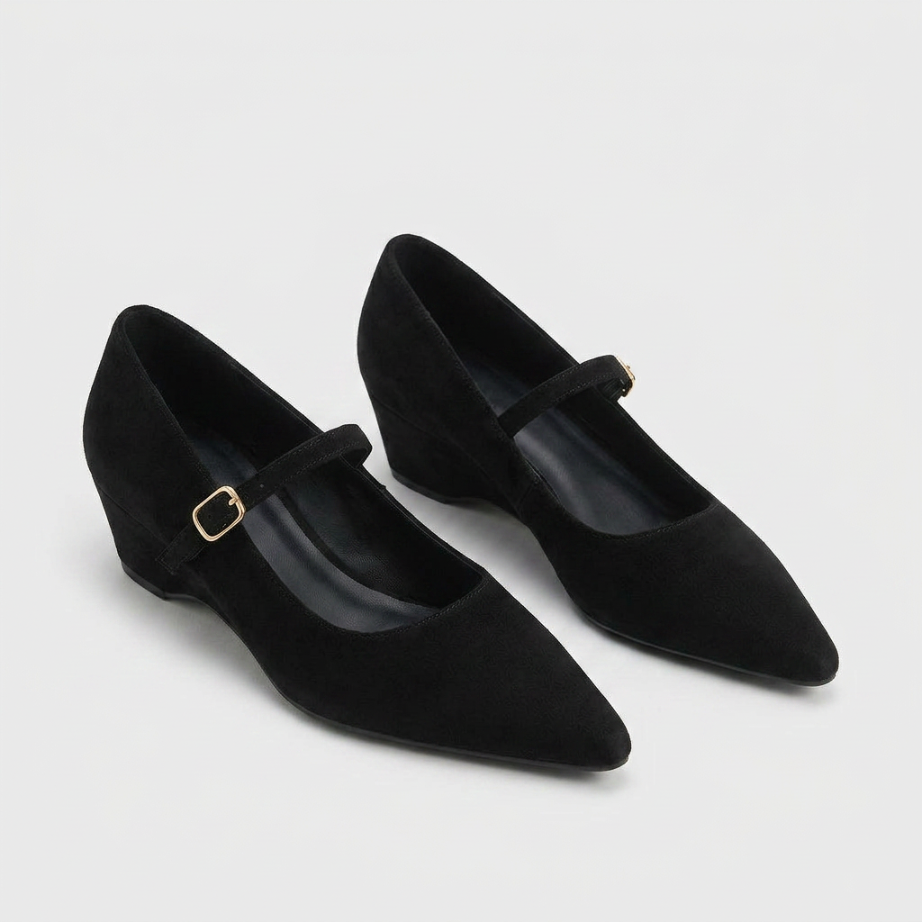 Chaussures Mary Jane Bout Pointu Talon Élégant Pour Femme