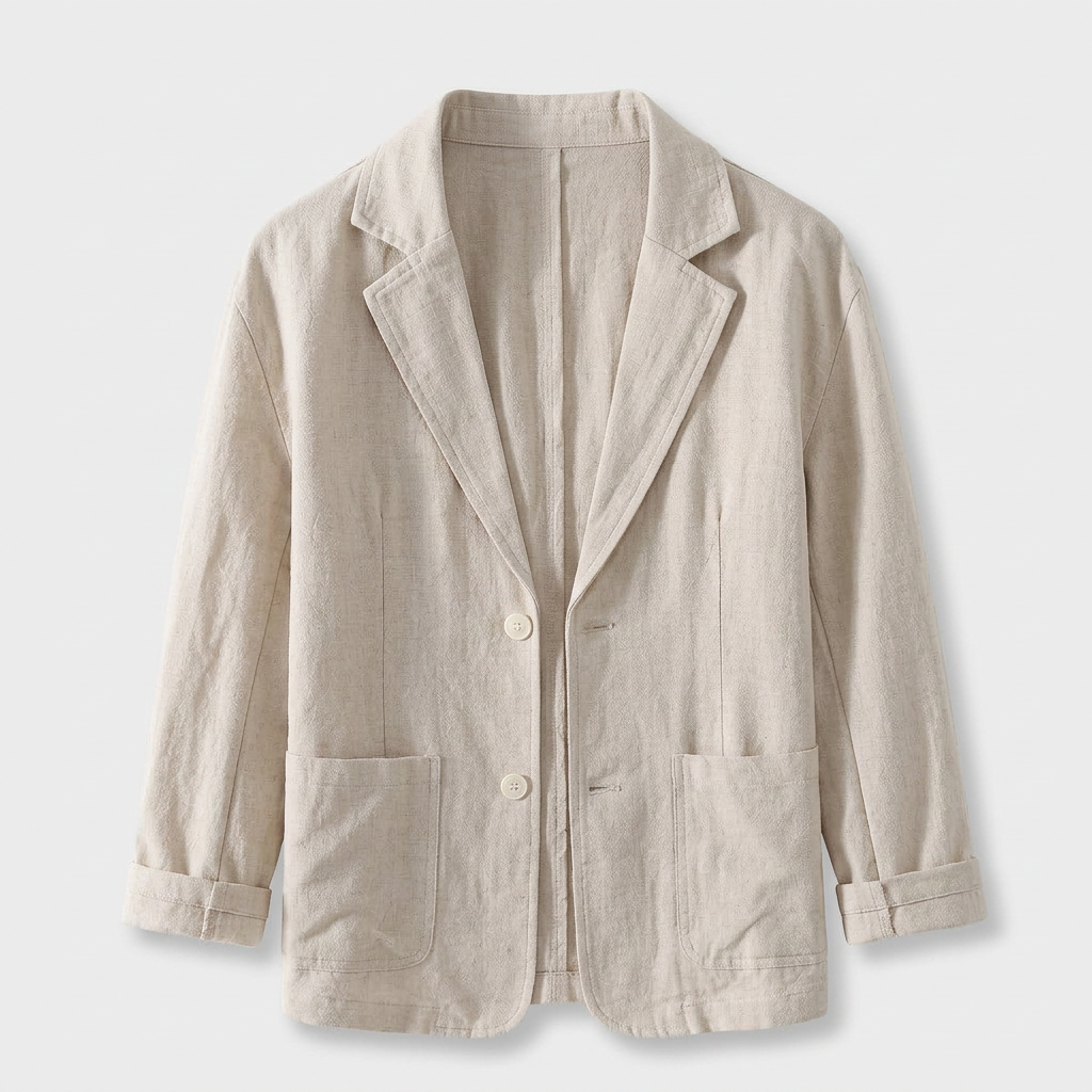 Blazer Coupe Structurée Revers Classiques Pour Homme