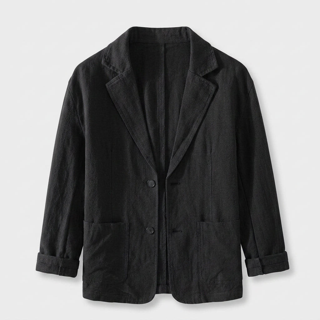 Blazer Coupe Structurée Revers Classiques Pour Homme