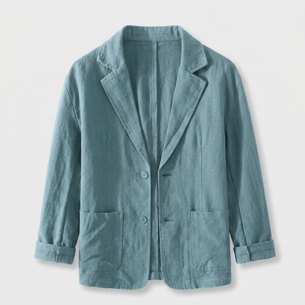 Blazer Coupe Structurée Revers Classiques Pour Homme