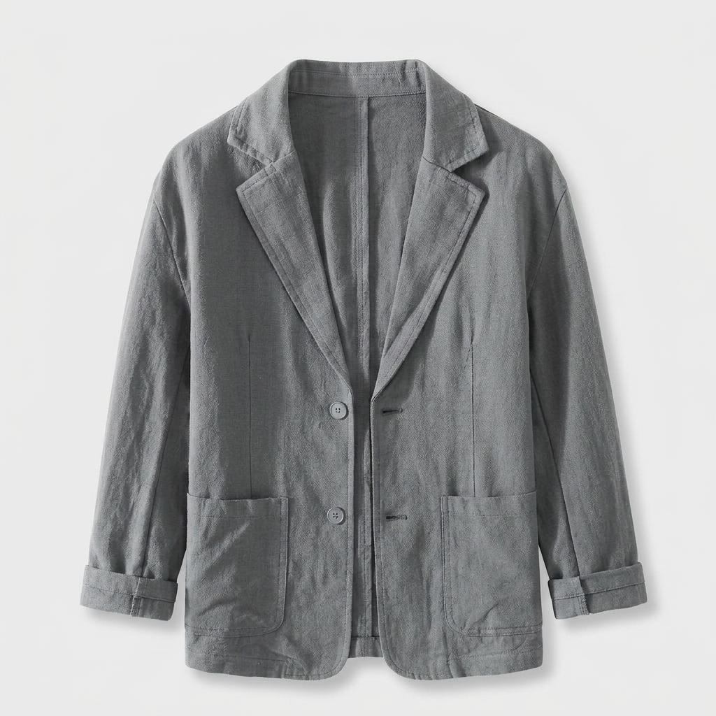 Blazer Coupe Structurée Revers Classiques Pour Homme