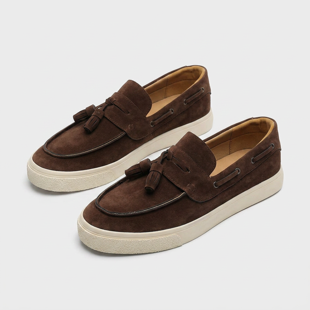 Loafer Daim À Glands Semelle Sneaker pour Homme