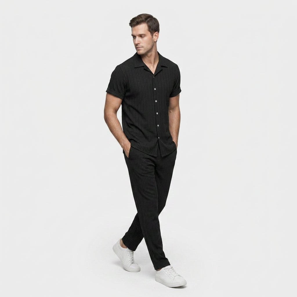 Ensemble Chemise et Pantalon Côtelé pour Homme