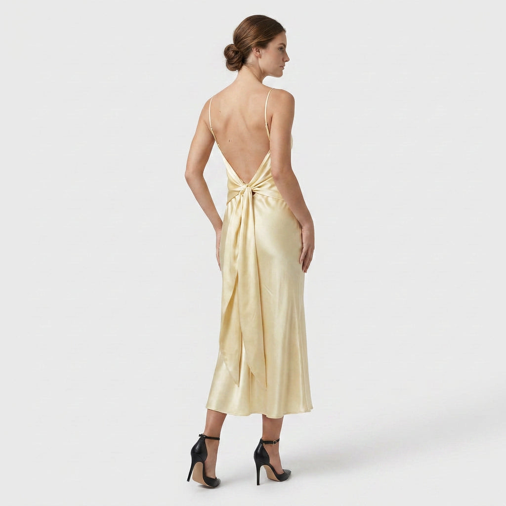 Robe Coupe Ajustée Encolure Ronde pour Femme
