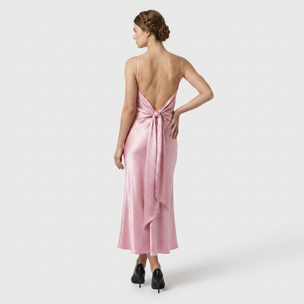Robe Coupe Ajustée Encolure Ronde pour Femme