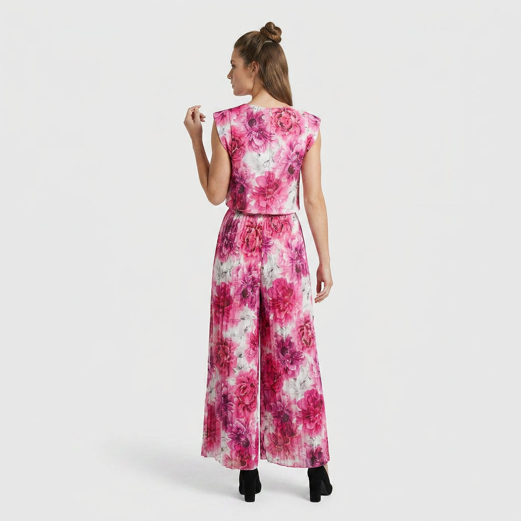 Ensemble Pull Sans Manches Pantalon Large pour Femme